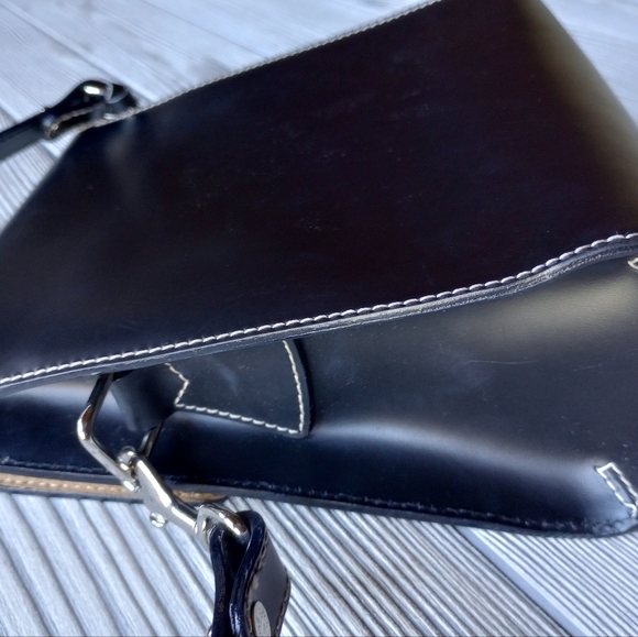 Dooney & Bourke Black Bag Made in Italy Purse with Lock and Key - Picture 15 of 15